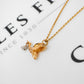Pre-Owned 9ct Gold 2 Tone Stork & Baby Charm