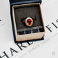 Pre-Owned 18ct Gold Citrine & Diamond Cocktail Ring Size O.5