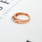 Pre-Owned 9ct Rose Gold Morganite &  Ruby Ring Size  L