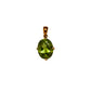 Pre-Owned 9ct Gold Oval Peridot Pendant 
