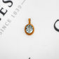 Pre-Owned 9ct Gold Oval Aquamarine Pendant