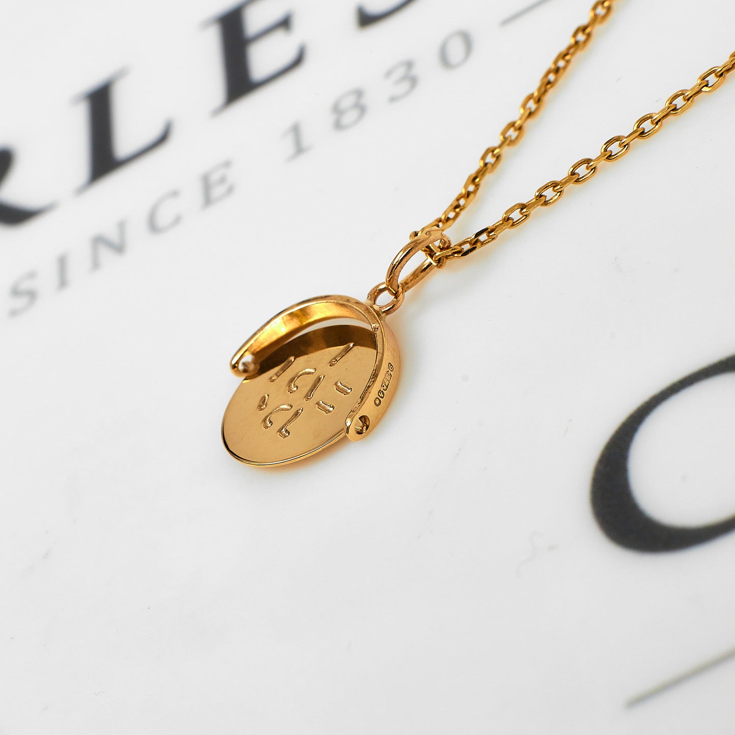Pre-Owned 9ct Gold I Love You Spinner Pendant