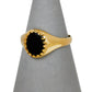 Pre-Owned 9ct Gold Onyx Child Signet Ring Size K