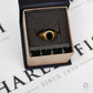 Pre-Owned 9ct Gold Onyx Child Signet Ring Size K