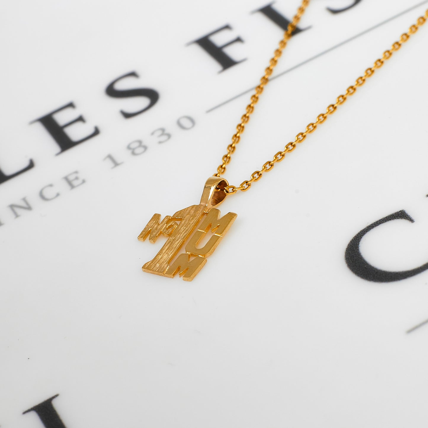 Pre-Owned 9ct Gold No 1 Mum Pendant