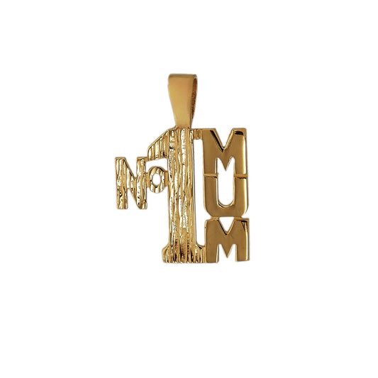 Pre-Owned 9ct Gold No 1 Mum Pendant