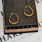Pre-Owned 9ct Gold High Polish Creole Hoop Earrings