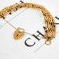 Pre-Owned 9ct Gold Bar Gate Bracelet 7.5 Inch