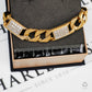 Pre-Owned 9ct Gold CZ Curb Bracelet 8 Inch