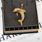 Pre-Owned 9ct Gold CZ Dolphin Pendant