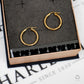 Pre-Owned 9ct Gold Hollow Twist Design Creole Hoop Earrings