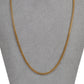 Pre-Owned 9ct Gold Hollow Curb Chain Necklace 20 Inch