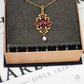 Pre-Owned 9ct Glass Filled Ruby & Cultured Pearl Necklace