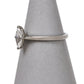 Pre-Owned Platinum Marquise Cut Diamond Ring Size L