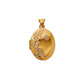 Pre-Owned 9ct Gold & Single Diamond Flower Design Locket