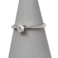 Pre-Owned 9ct White Gold & Diamond Solitaire Ring Size P.5