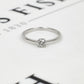 Pre-Owned 9ct White Gold & Diamond Solitaire Ring Size P.5