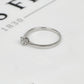 Pre-Owned 9ct White Gold & Diamond Solitaire Ring Size P.5