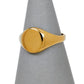 Pre-Owned 9ct Gold High-Polish Round Signet Ring Size N.5