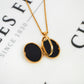 Pre-Owned 9ct Gold 2 Tone Flower & Cross Best Friend Locket