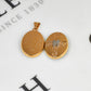 Pre-Owned 9ct Gold 2 Tone Flower & Cross Best Friend Locket
