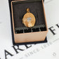 Pre-Owned 9ct Gold 2 Tone Flower & Cross Best Friend Locket