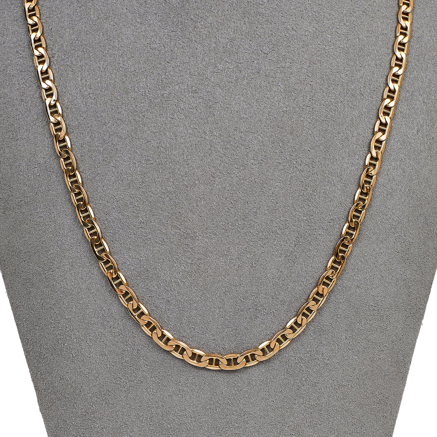 Pre-Owned 9ct Gold Hollow Anchor Chain Necklace 20 Inch
