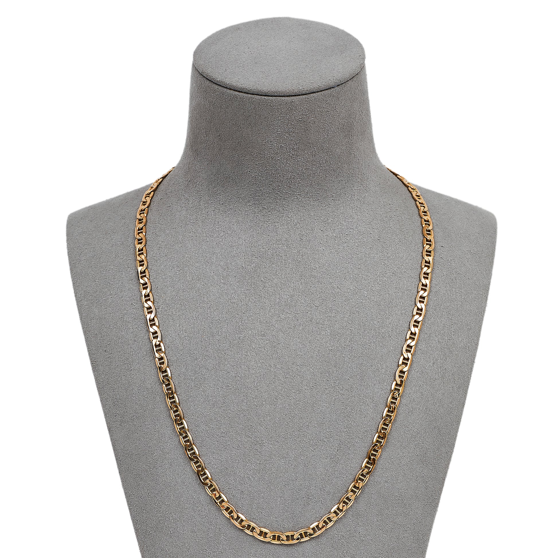 Pre-Owned 9ct Gold Hollow Anchor Chain Necklace 20 Inch