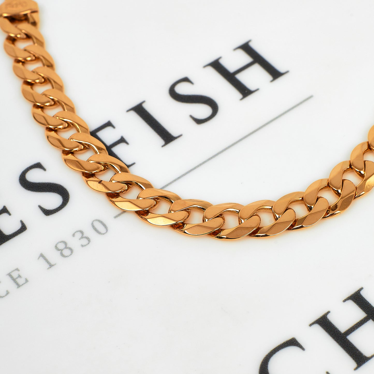 Pre-Owned 9ct Gold Curb Chain Bracelet 8.5 Inch