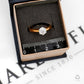 Pre-Owned 14ct 2 Tone Gold Solitaire Diamond Ring Size M