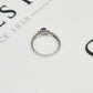 Pre-Owned 9ct White Gold Tanzanite & Diamond Ring Size M