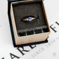 Pre-Owned 9ct White Gold Tanzanite & Diamond Ring Size M
