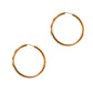 Pre-Owned 18ct Gold 3 CZ Hoop Earrings 45mm x 46mm