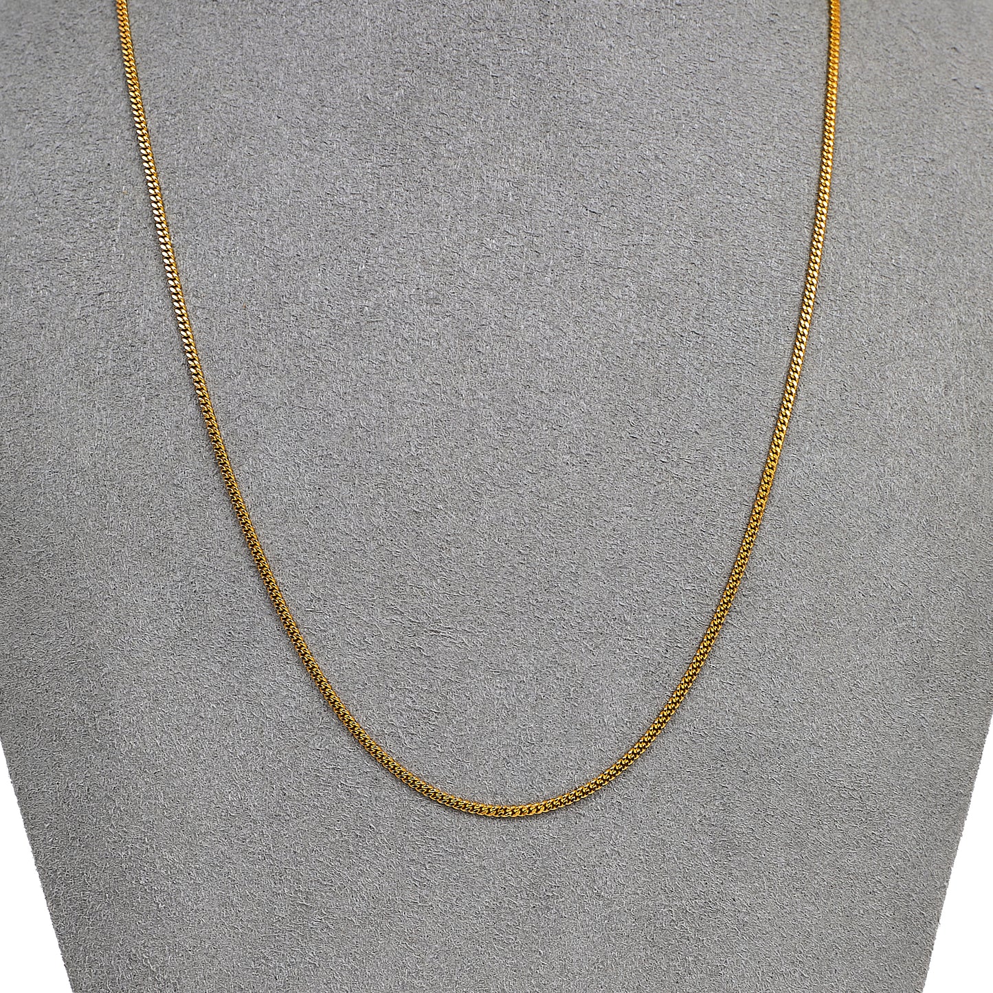 Pre-Owned 9ct Gold Curb Chain Necklace 18 Inch