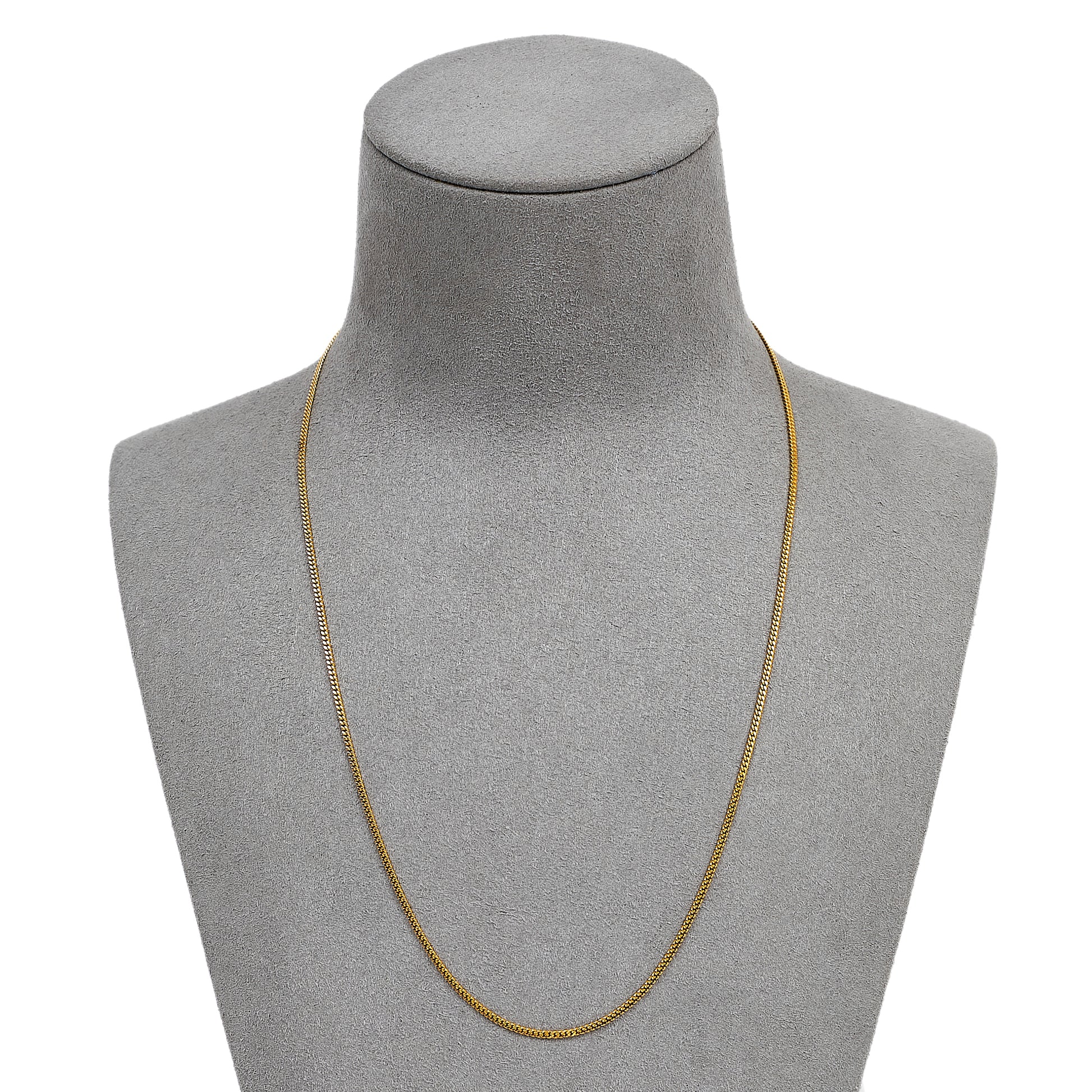 Pre-Owned 9ct Gold Curb Chain Necklace 18 Inch