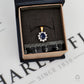 Pre-Owned 14ct Gold Sapphire & Diamond Cluster Pendant