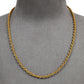 Pre-Owned 9ct Gold Rope Chain Necklace 16 Inch