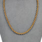 Pre-Owned 9ct Gold Rope Chain Necklace 18 Inch
