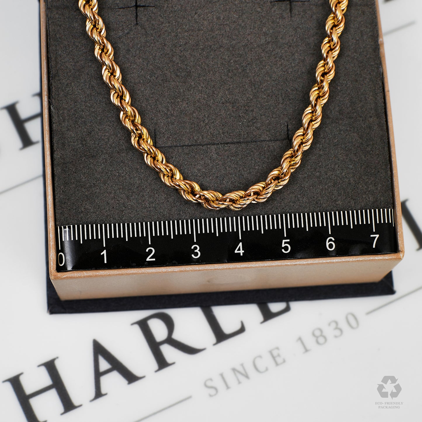 Pre-Owned 9ct Gold Rope Chain Necklace 18 Inch