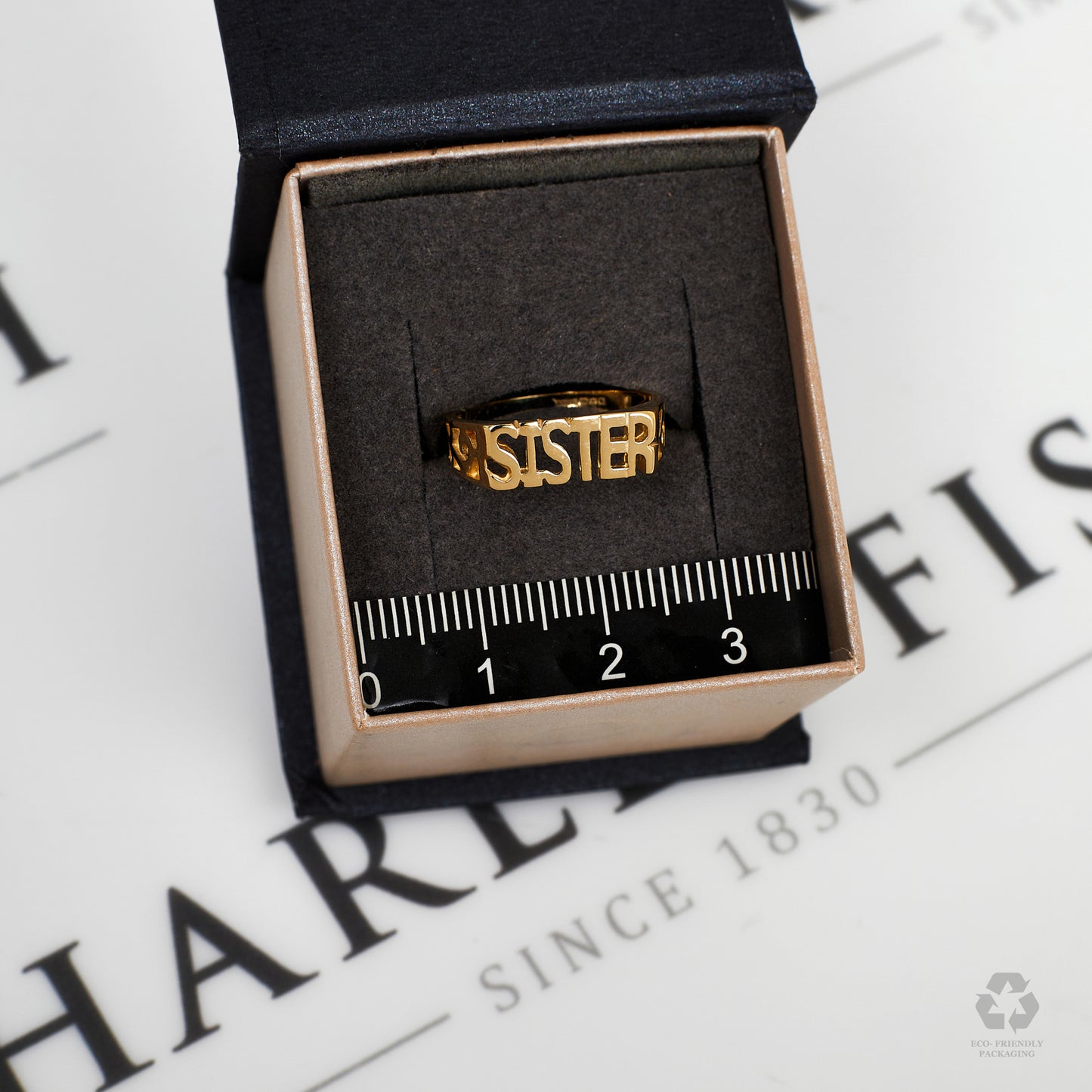 Pre-Owned 9ct Gold SISTER Cherish Ring Size K