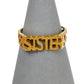 Pre-Owned 9ct Gold SISTER Cherish Ring Size K