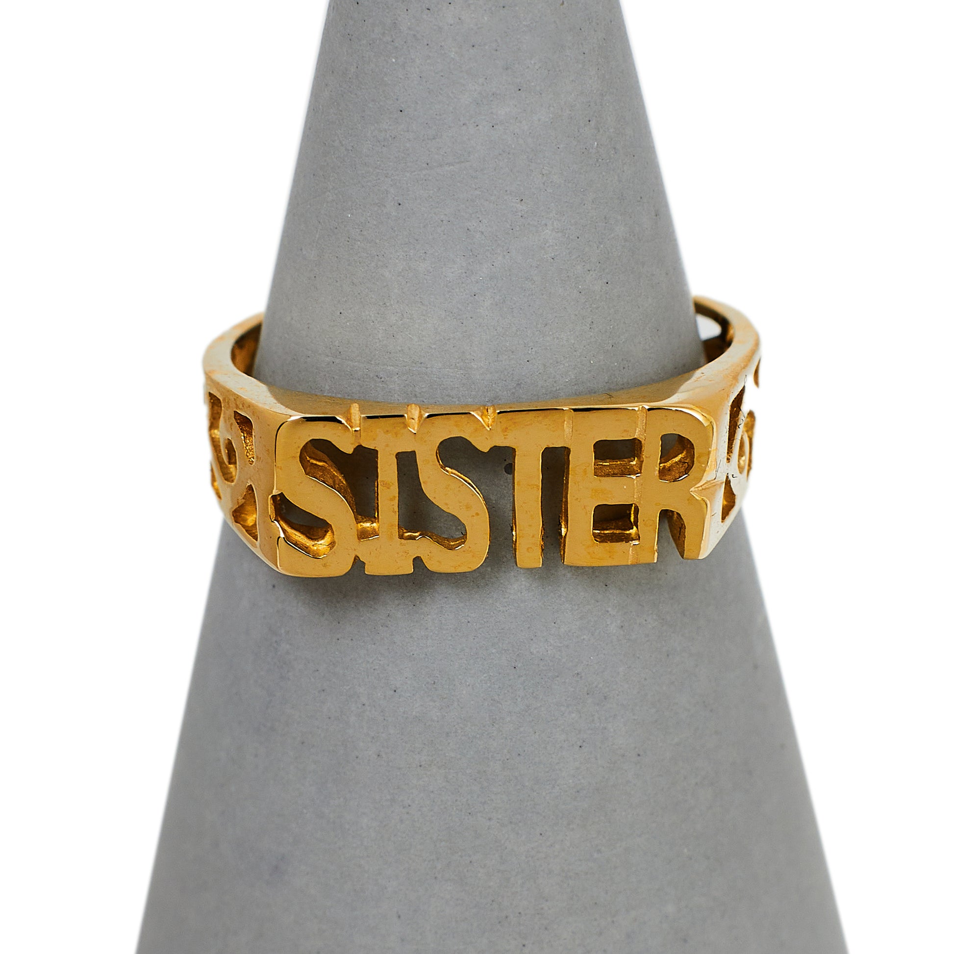Pre-Owned 9ct Gold SISTER Cherish Ring Size K