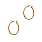Pre-Owned 9ct Gold Oval Creole Hoop Earrings 30mm x 23mm