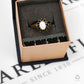Pre-Owned 9ct Gold Oval Opal & Sapphire Cluster Ring Size P