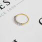 Pre-Owned 9ct Gold 7 CZ Set Ring Size P.5