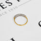 Pre-Owned 9ct Gold 7 CZ Set Ring Size P.5