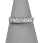 Pre-Owned 9ct Gold 7 CZ Set Ring Size P.5
