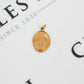 Pre-Owned 9ct Gold Miraculous Virgin Mary Medal Pendant