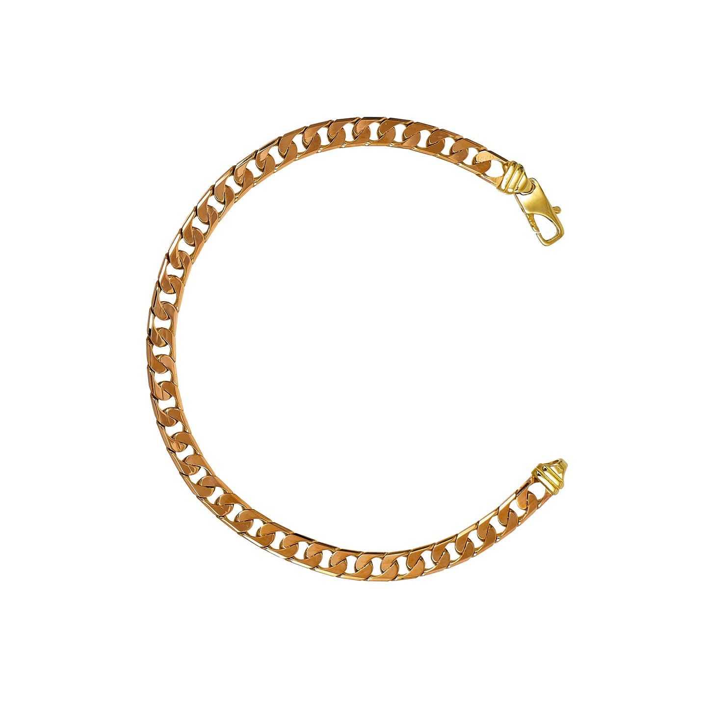 Pre-Owned 9ct Gold Curb Chain Bracelet 8.5 Inch