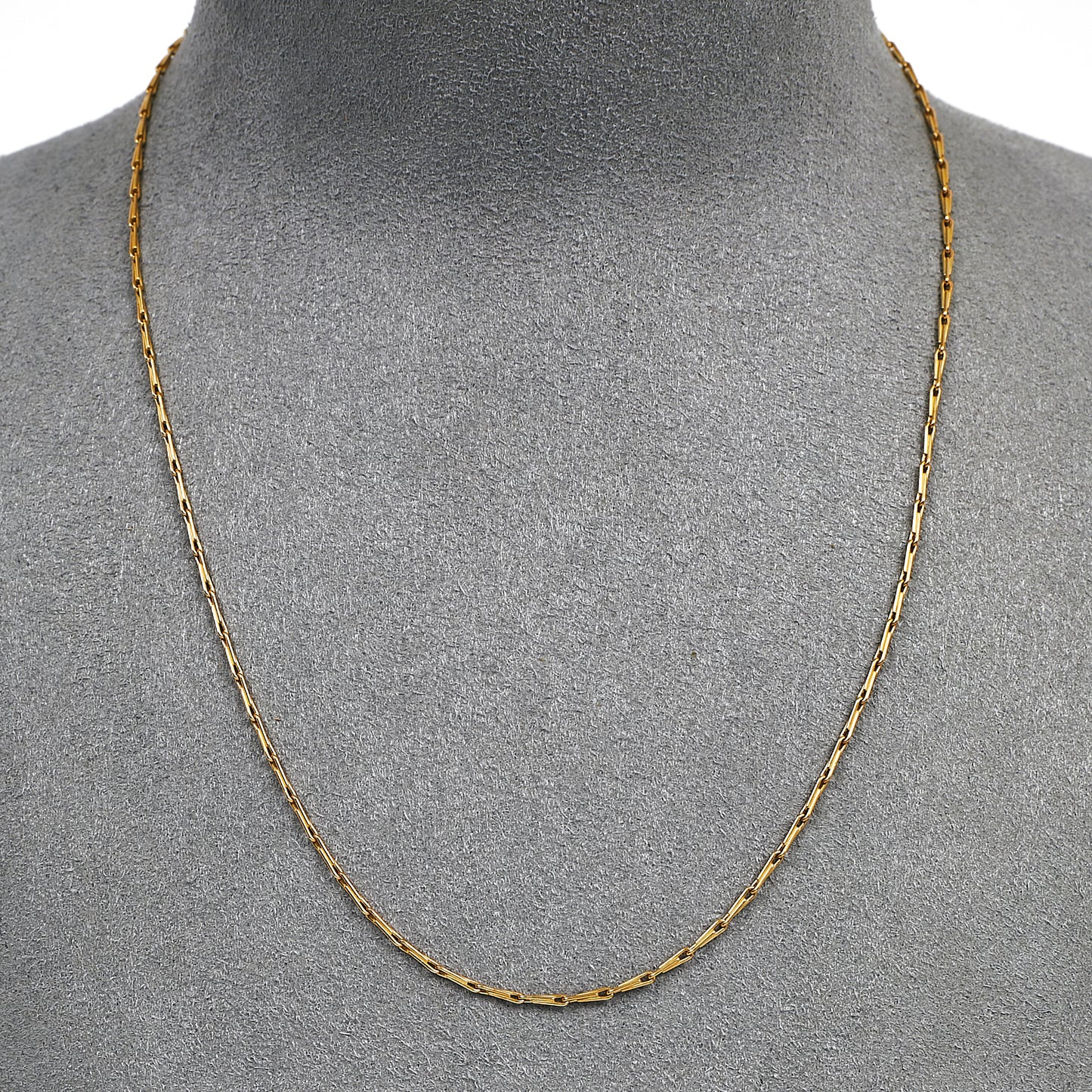 Pre-Owned 9ct Gold Interlocking Link Necklace 16 Inch